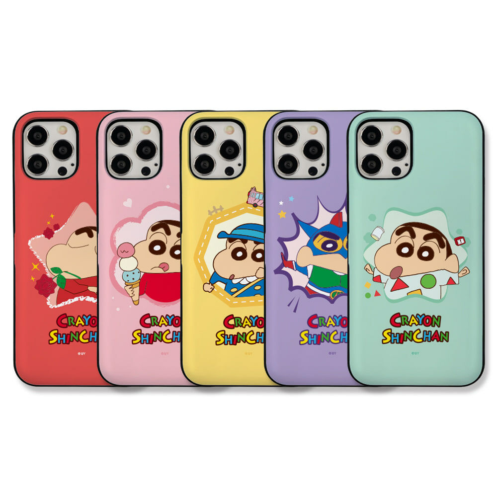 蠟筆小新 - Door Card Case - 翻蓋卡槽手機保護殼 CD