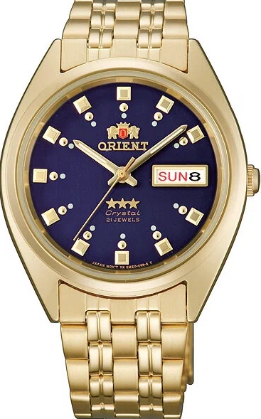 萬年鐘錶 - 東方錶  ORIENT  簡約百搭全金藍面復古經典機械男錶  FAB00001D  錶徑 : 37.5mm