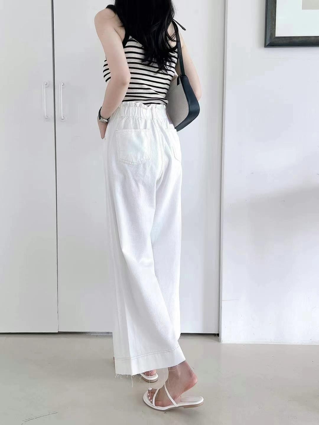 【優惠預訂】韓國軟布料闊牛仔褲（3色）