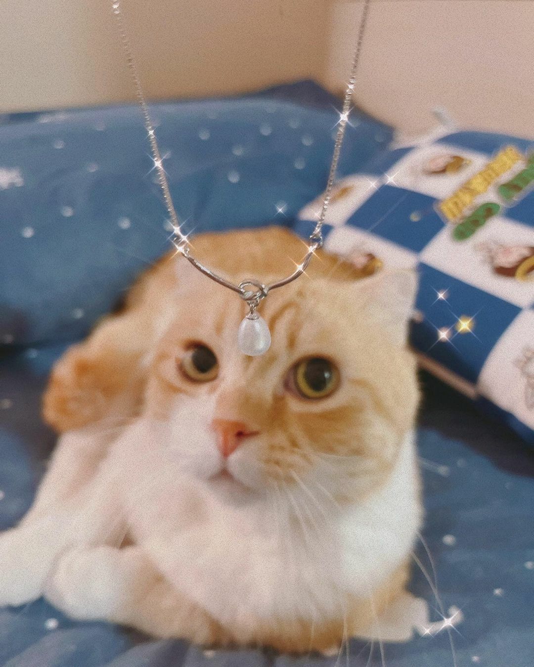 鍊條拼接金屬扭結珍珠純銀項鍊