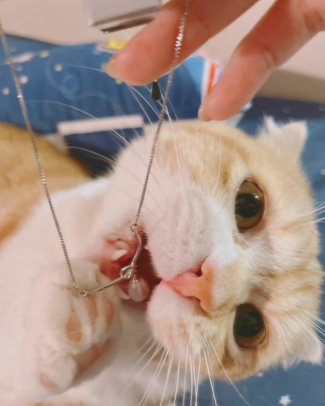 鍊條拼接金屬扭結珍珠純銀項鍊