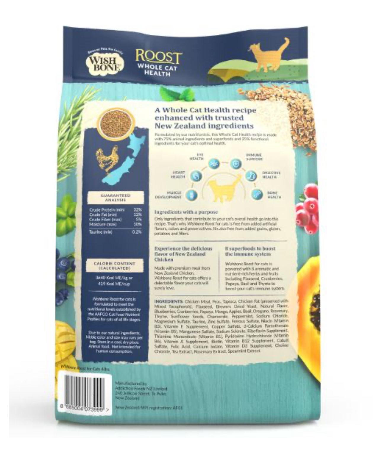 紐西蘭純天然Wishbone ROOST 走地雞成貓配方