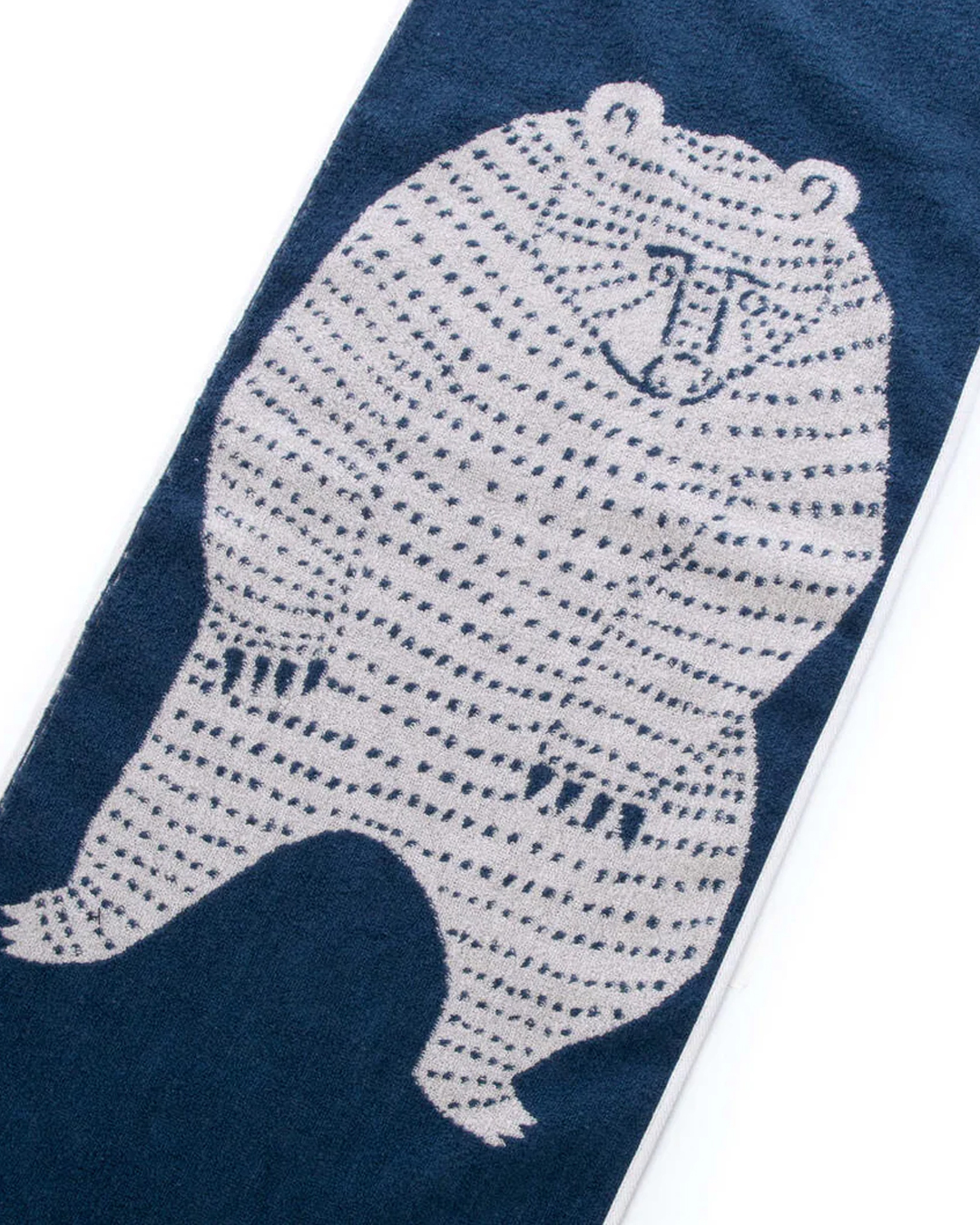 今治純棉 熊長面巾 藍灰色｜kata kata x Hartwell