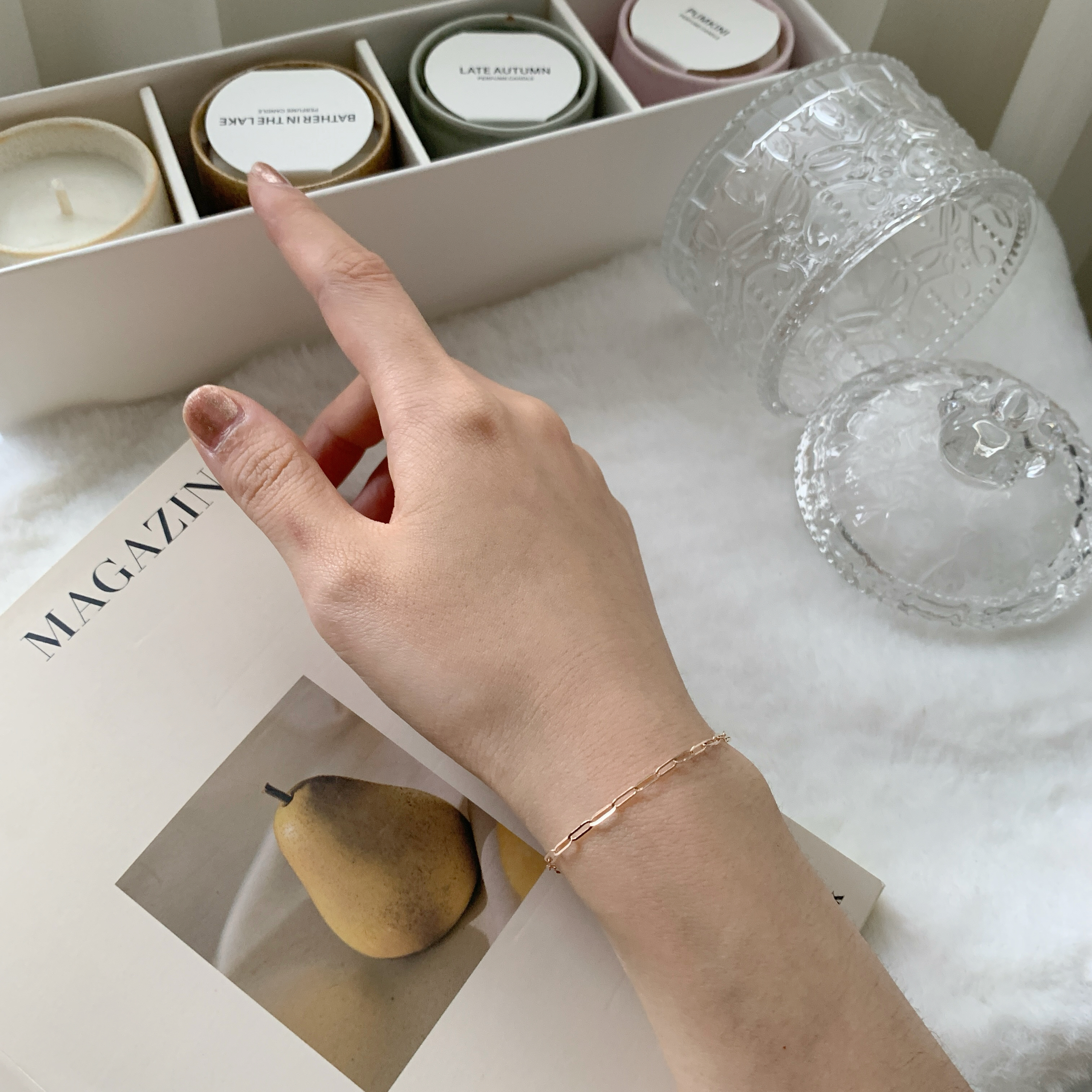 14K密版oval細緻玫瑰金手鍊