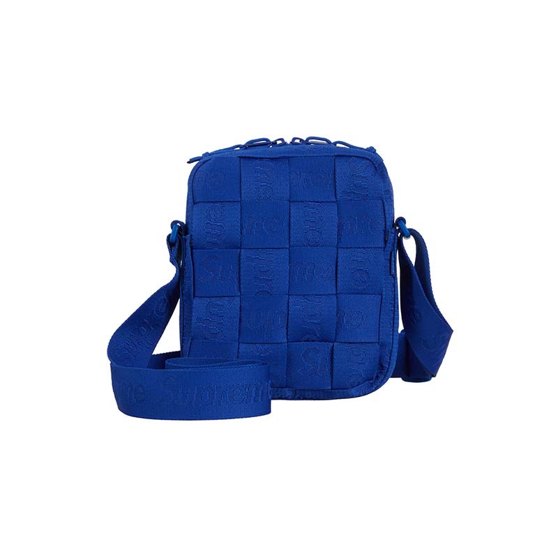 SUPREME 24SS WOVEN SHOULDER BAG ROYAL 小包 編織 側背包 藍色 SS24B43-RL [台灣現貨]