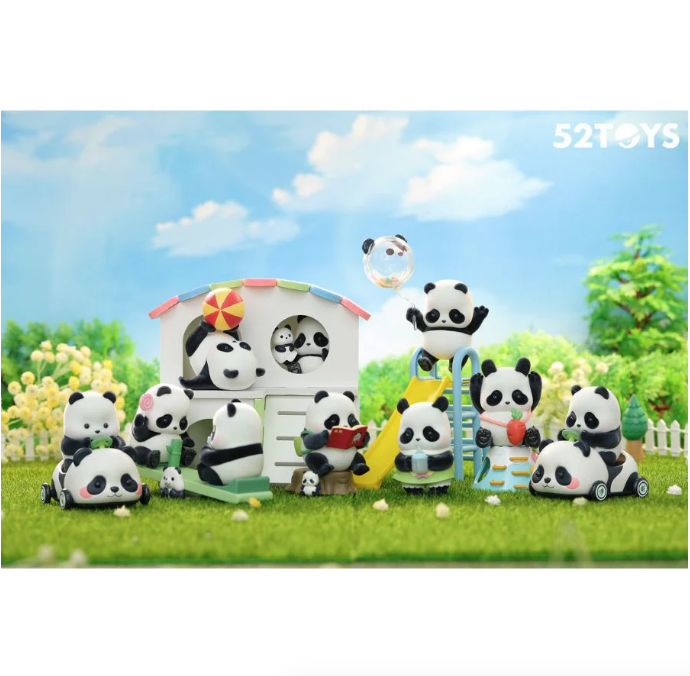 【盲盒連 原裝場景防塵展示盒】52TOYS 盲盒系列-  Panda Roll 幼稚園系列(全套8款)