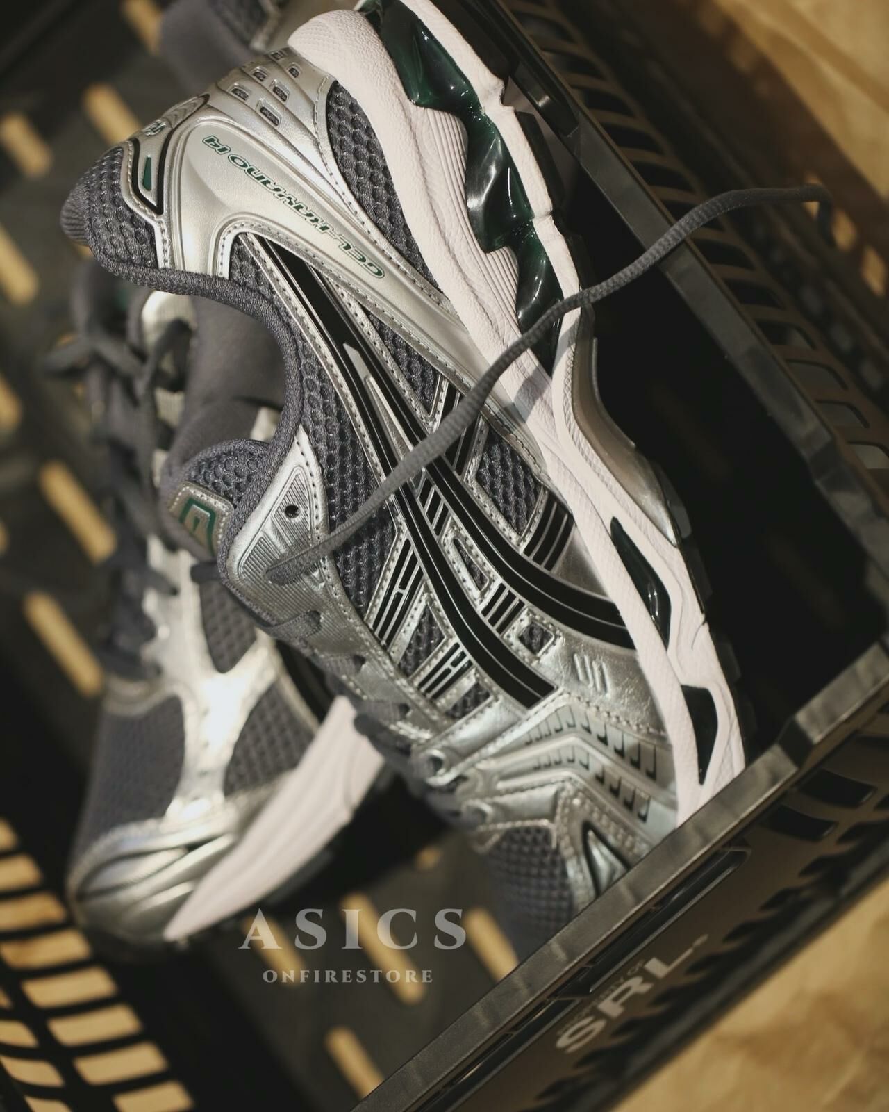 {現貨} ASICS Gel-Kayano 14 Metallic Silver/Dark Green 1203A537-020
