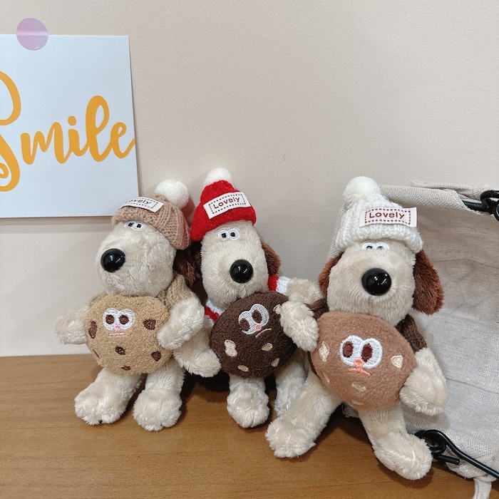 《52089》🍪cookie餅乾掌門狗鑰匙圈(3色)