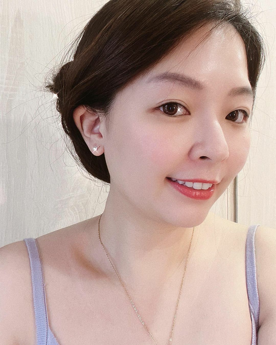 蓬蓬立體愛心小點點邊框純銀耳環