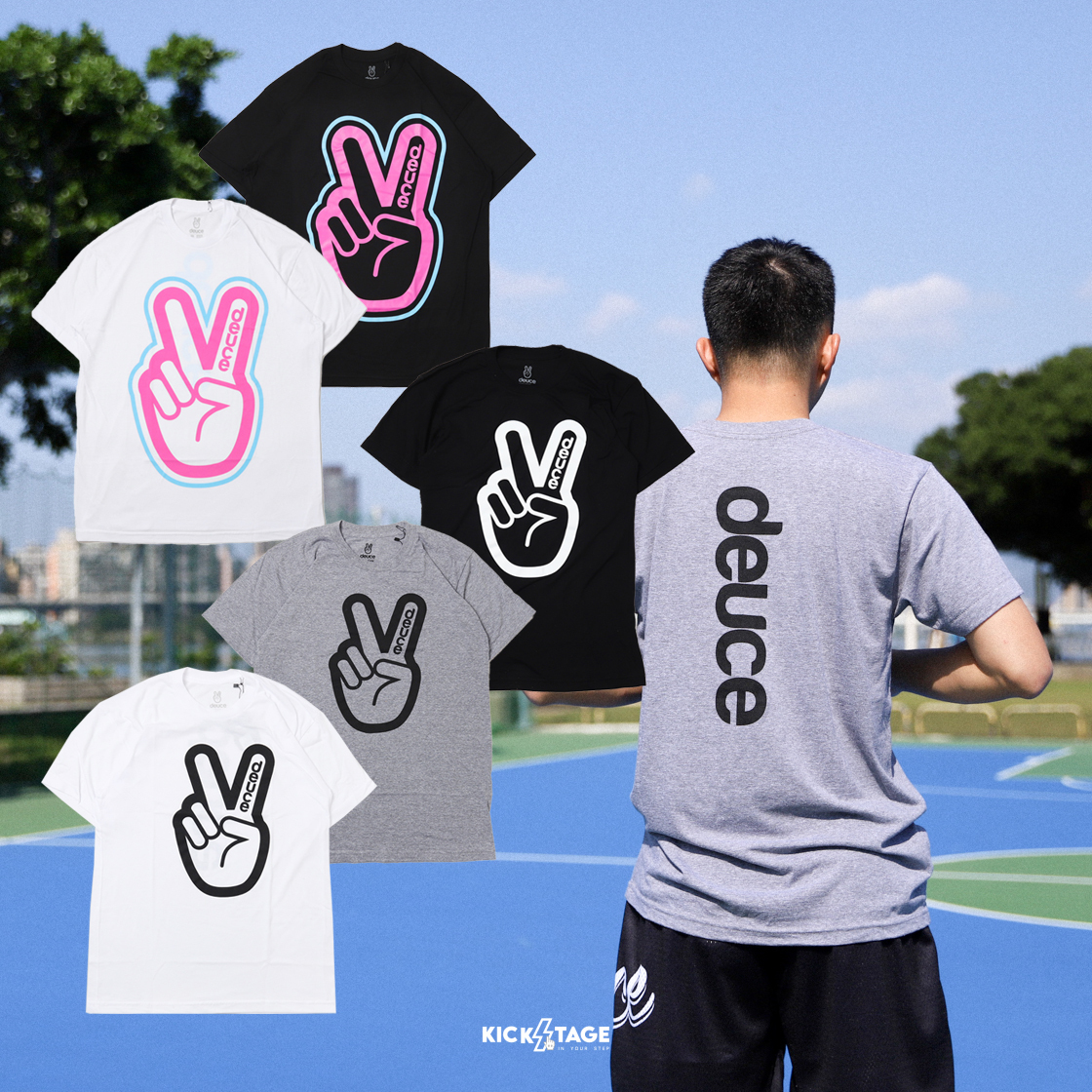 [售出無退換]男女款 Deuce Brand Peace Tee 黑色 白色 灰色 邁阿密風雲 大塗鴉LOGO 運動 訓練 短T【DE003】