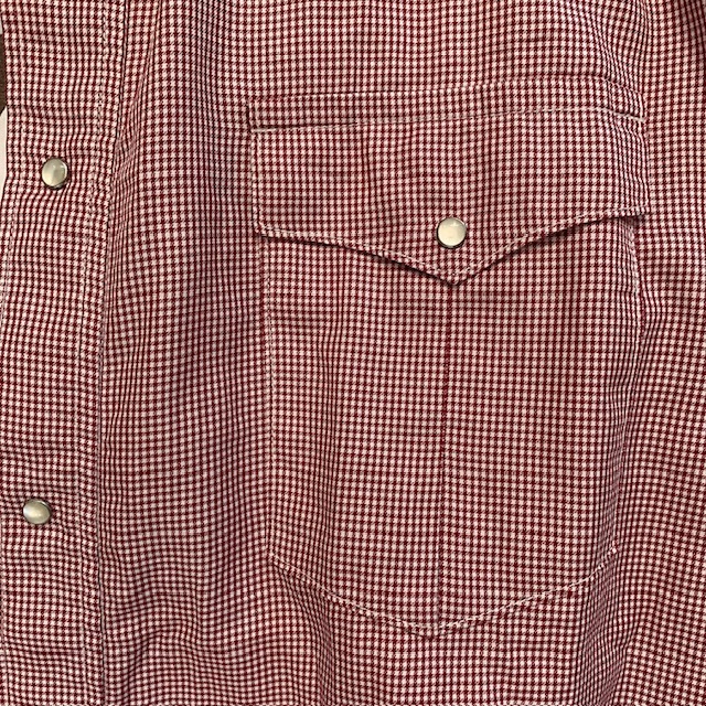 ⚠️ON SALE 40% OFF : VISVIM RUST COLLAR CHECK SHIRT S/S - RED SIZE L IN STOCK NOW (現貨發售中)