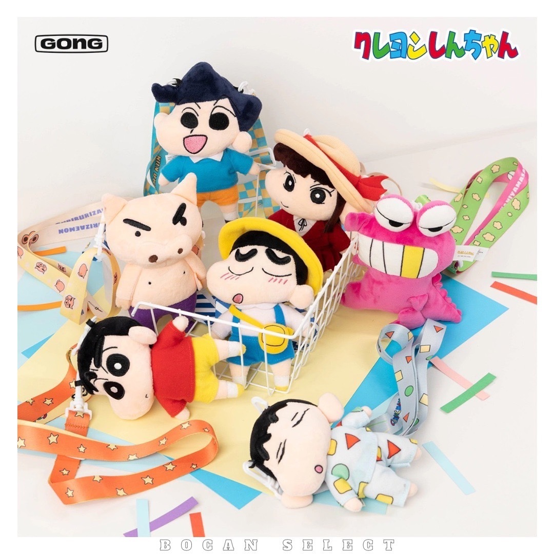 正版授權 會說話蠟筆小新 絨毛娃娃