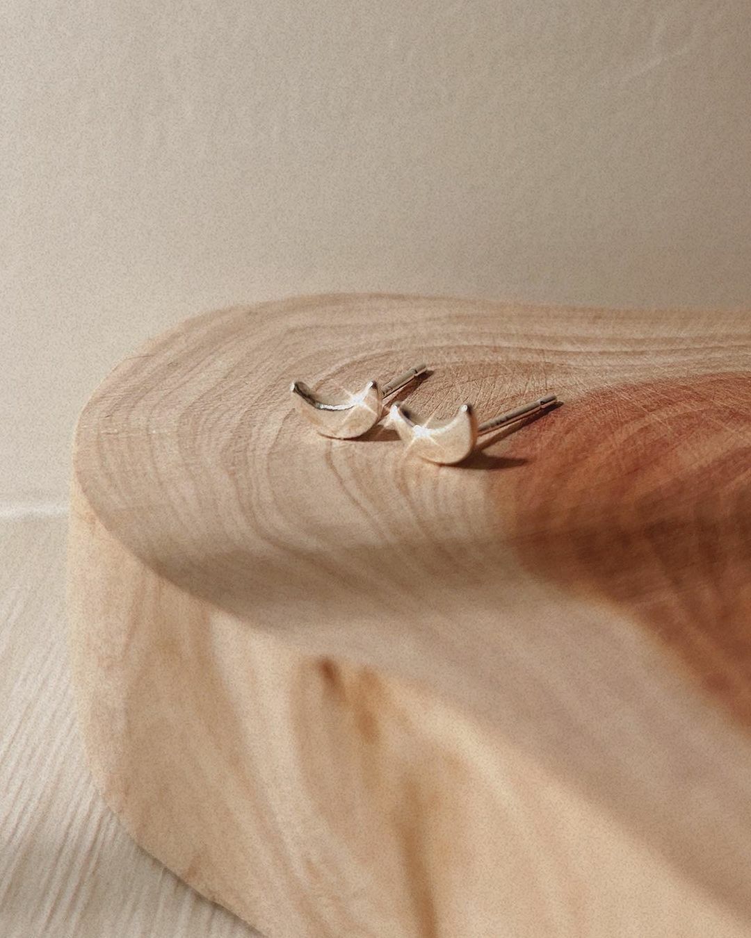 la lune浪漫月亮純銀耳環