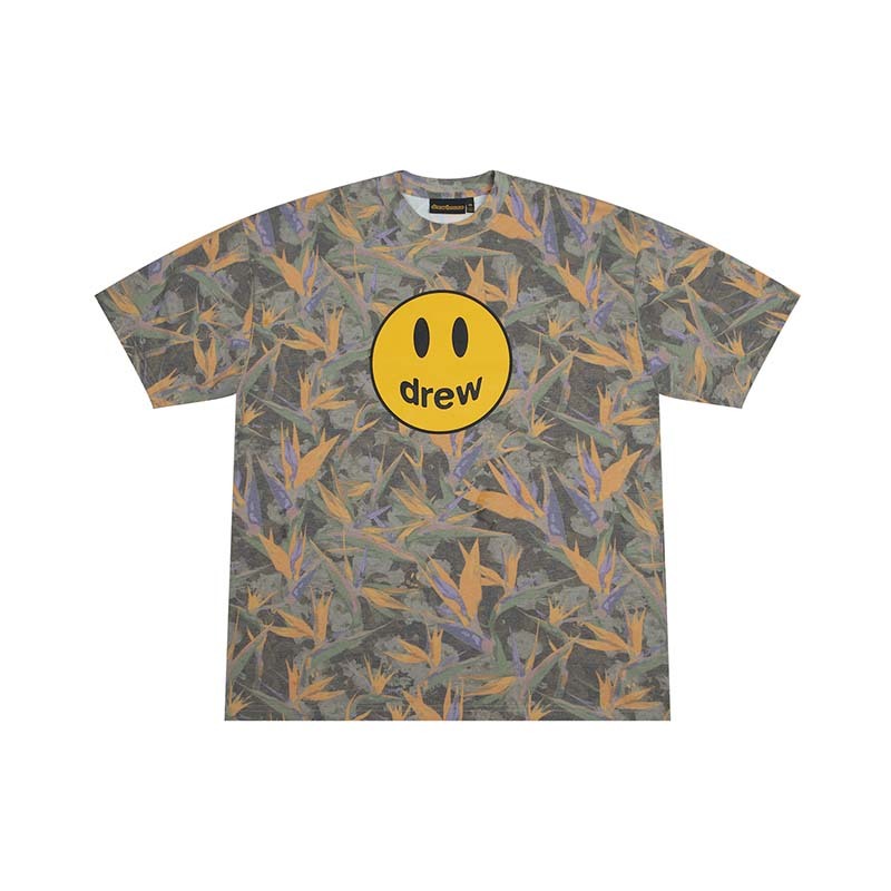 Drew house mascot ss tee drew camo 短T 短袖 笑臉 迷彩 男女通用 DREW-05 [台灣現貨]