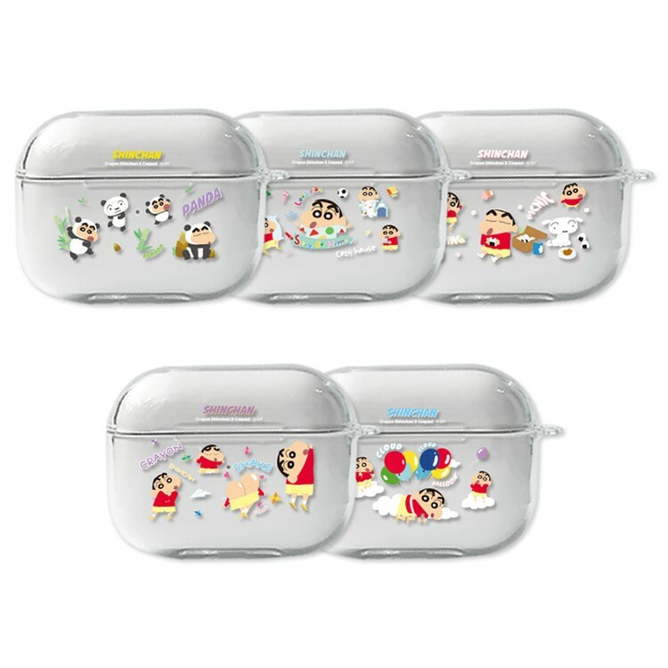 【部份現貨】蠟筆小新 - Airpods Clear Hard Case - 貼身耳機透明保護硬套 CD