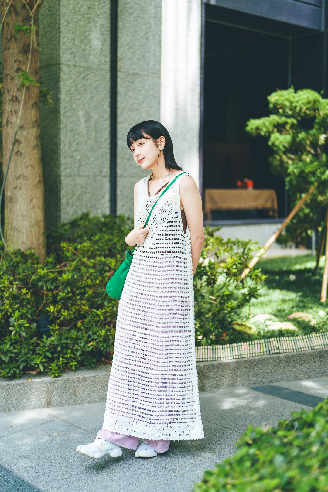 2way針織鏤空背心裙