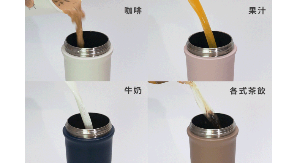 【WOKY Meets JOGUMAN】オールPライトコアチタンセラミックダブルドリンク魔法瓶500ml - 保温・保冷ボトル - ステンレススチール 多色