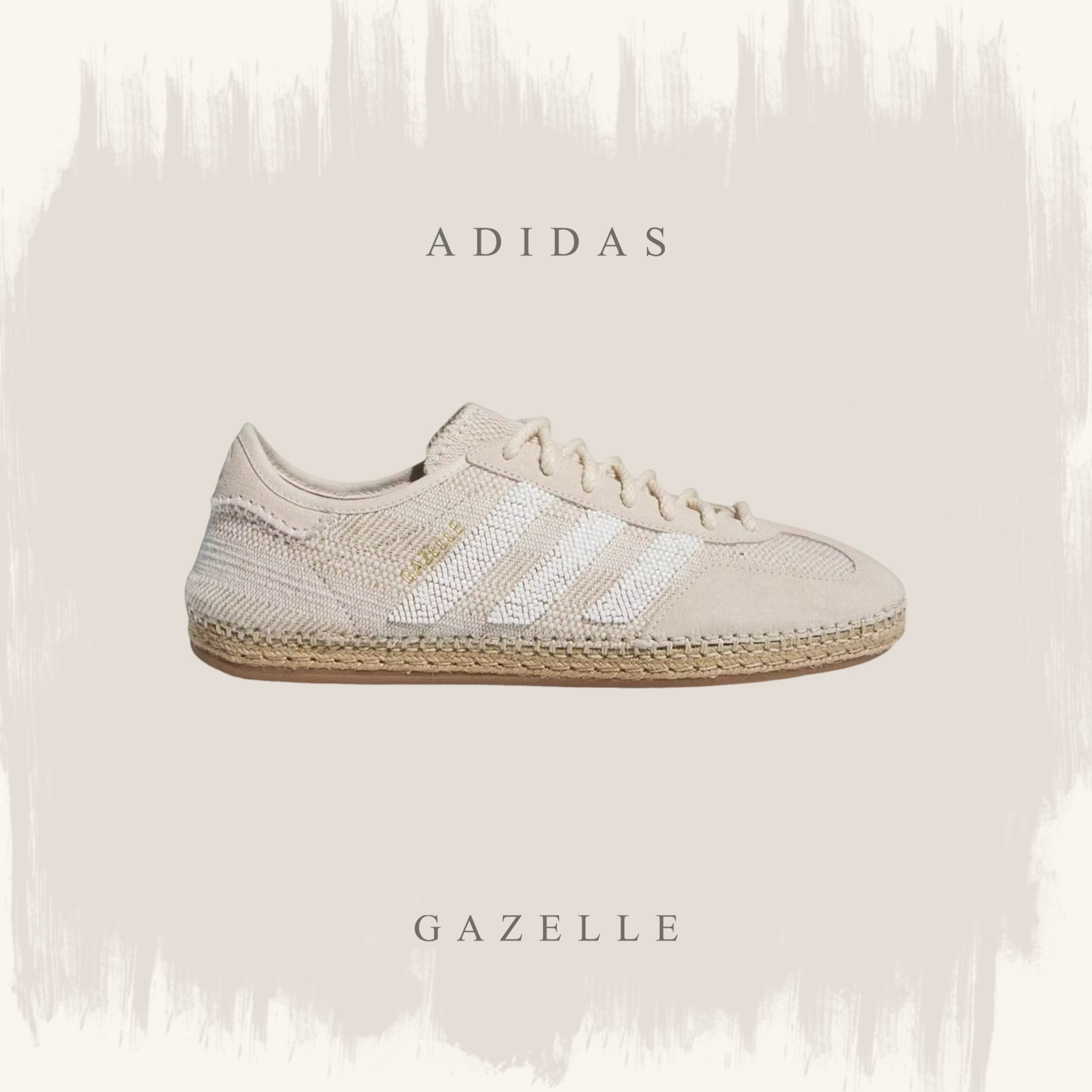 CLOT X ADIDAS GAZELLE HALO IVORY 陳冠希 聯名 棉麻 米白 IH3144