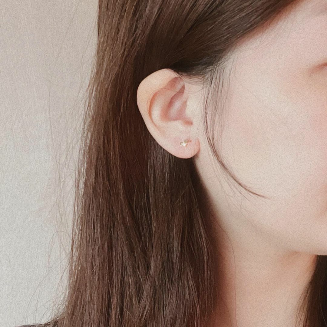 E02 Pure Love earring 簡單愛心耳環 - silver925