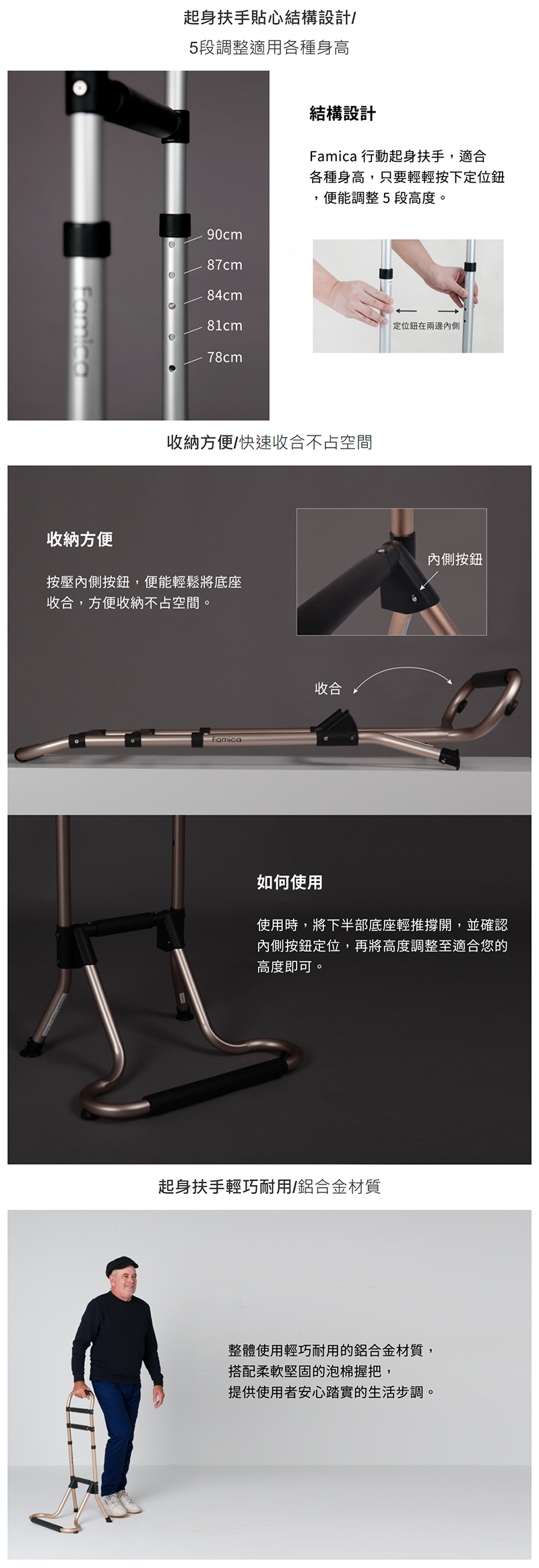 活立-Famica行動起身扶手