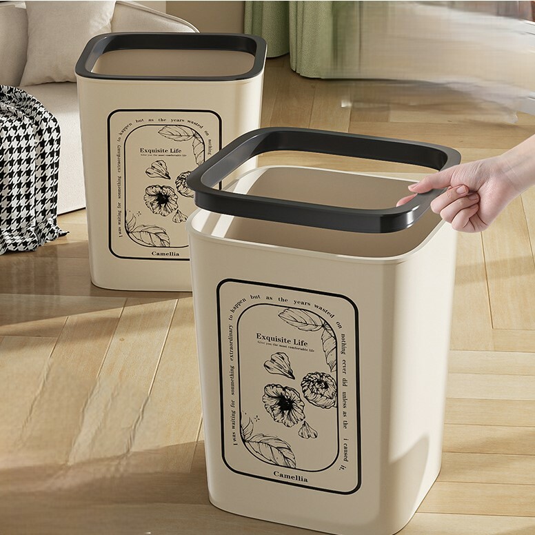 《4352》簡約風大容量垃圾桶