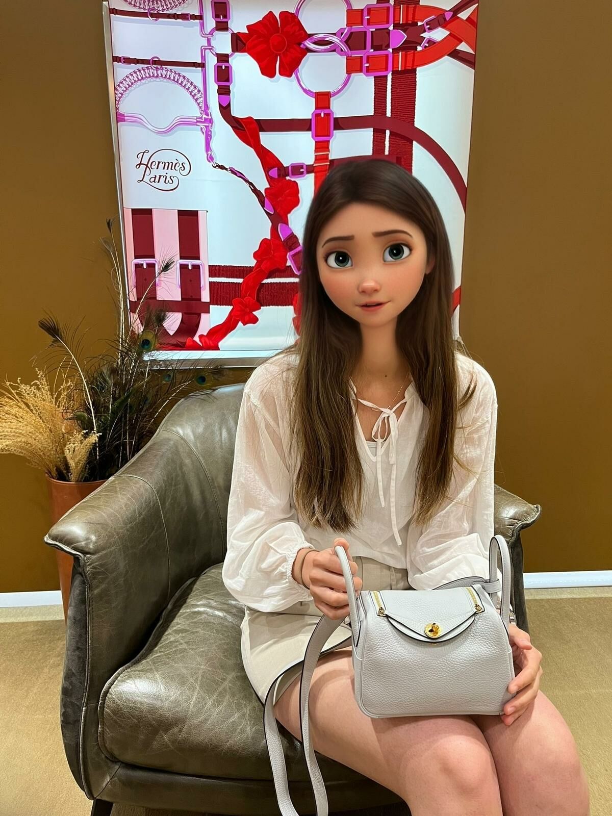 【 感謝支持 】爽快靚靚線上咨詢後即刻到店抱走lindy mini 聖杯藍💧 溫柔仙氣嘅顏色好襯靚靚氣質💕 多謝你嘅支持🫶