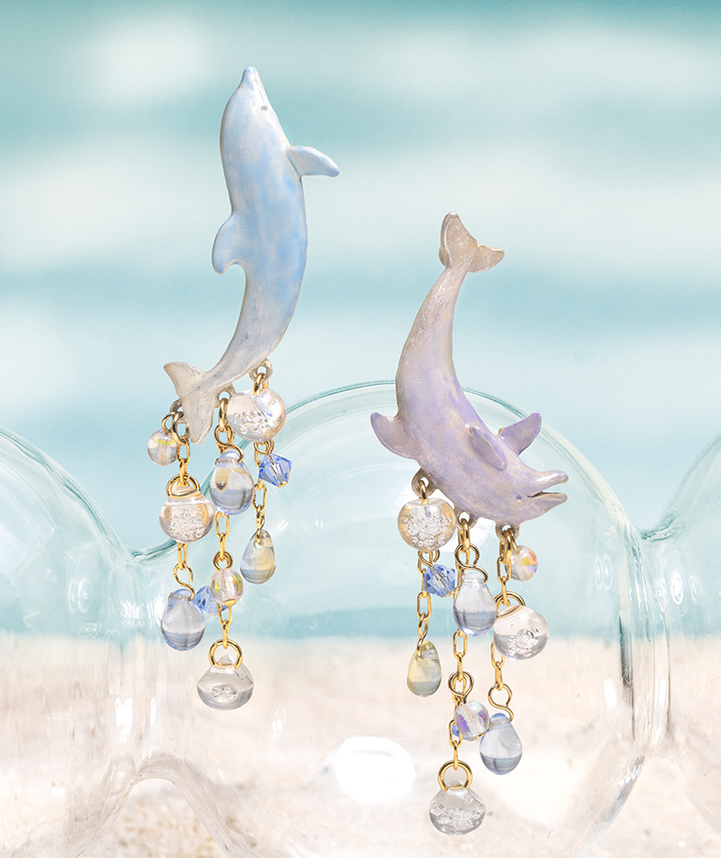 海豚耳環