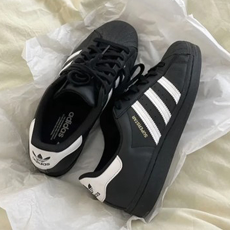 ADIDAS SUPERSTAR 金標 全黑 貝殼頭 休閒鞋 EG4959 德訓鞋