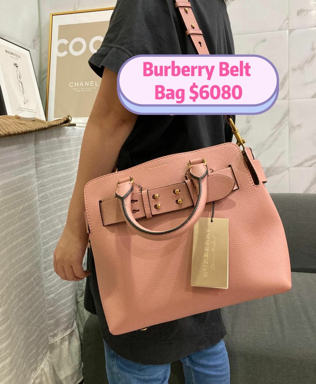 Burberry The belt bag PINK