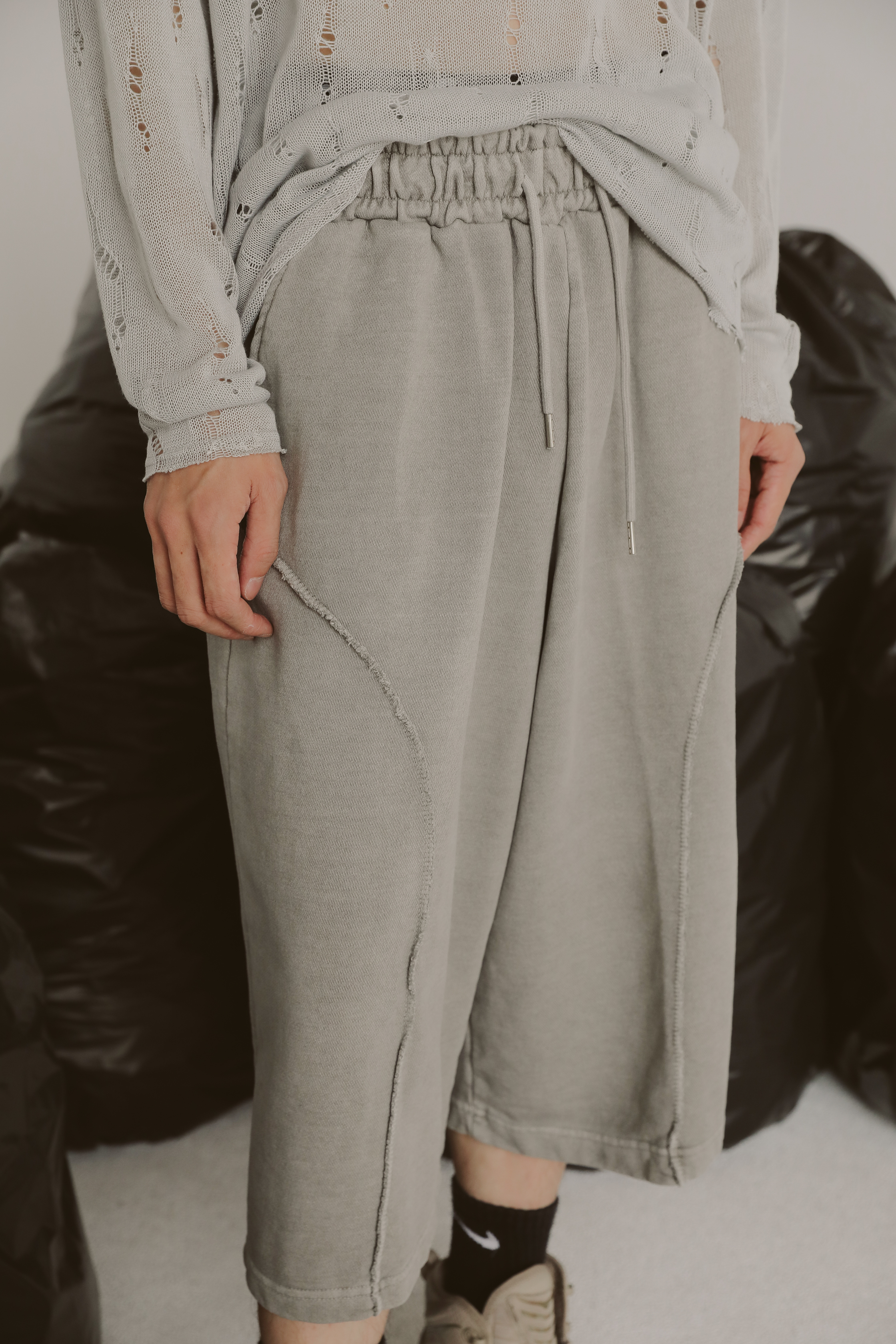 Curve Pigment Pants #七分褲