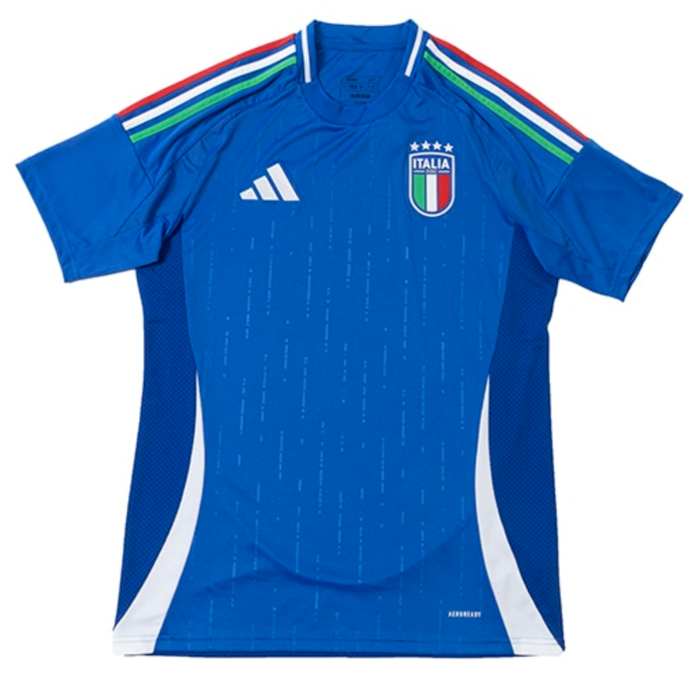 [球衣連印字臂章]2024 意大利 主場 球迷版球衣
