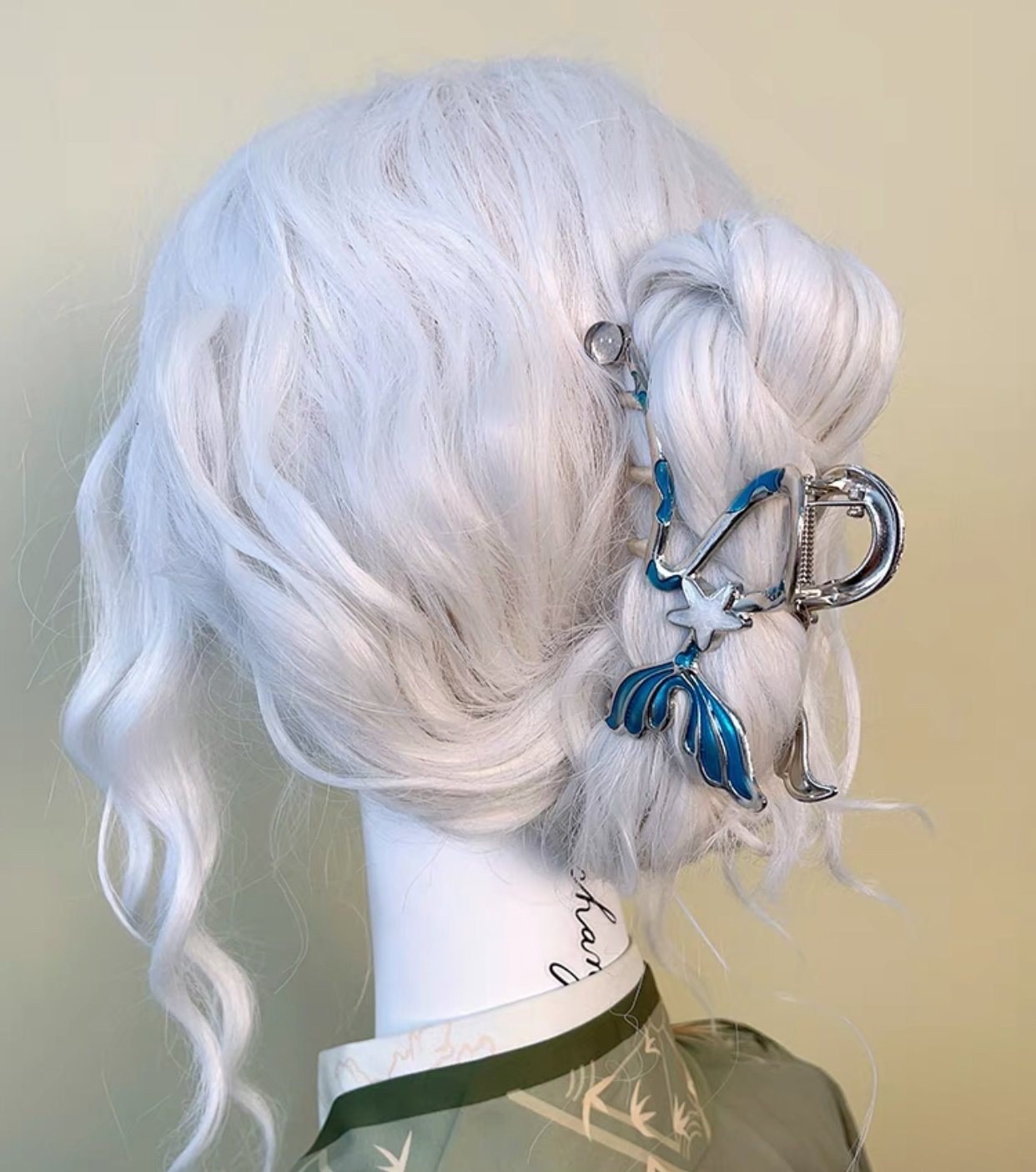 Ocean Mermaid Large Metal Hair Claw