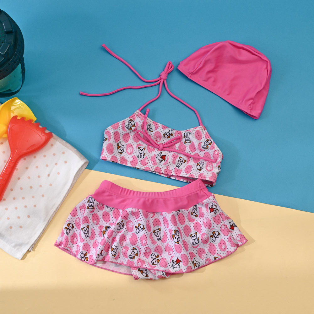 YG458-小女兩件式裙裝-花