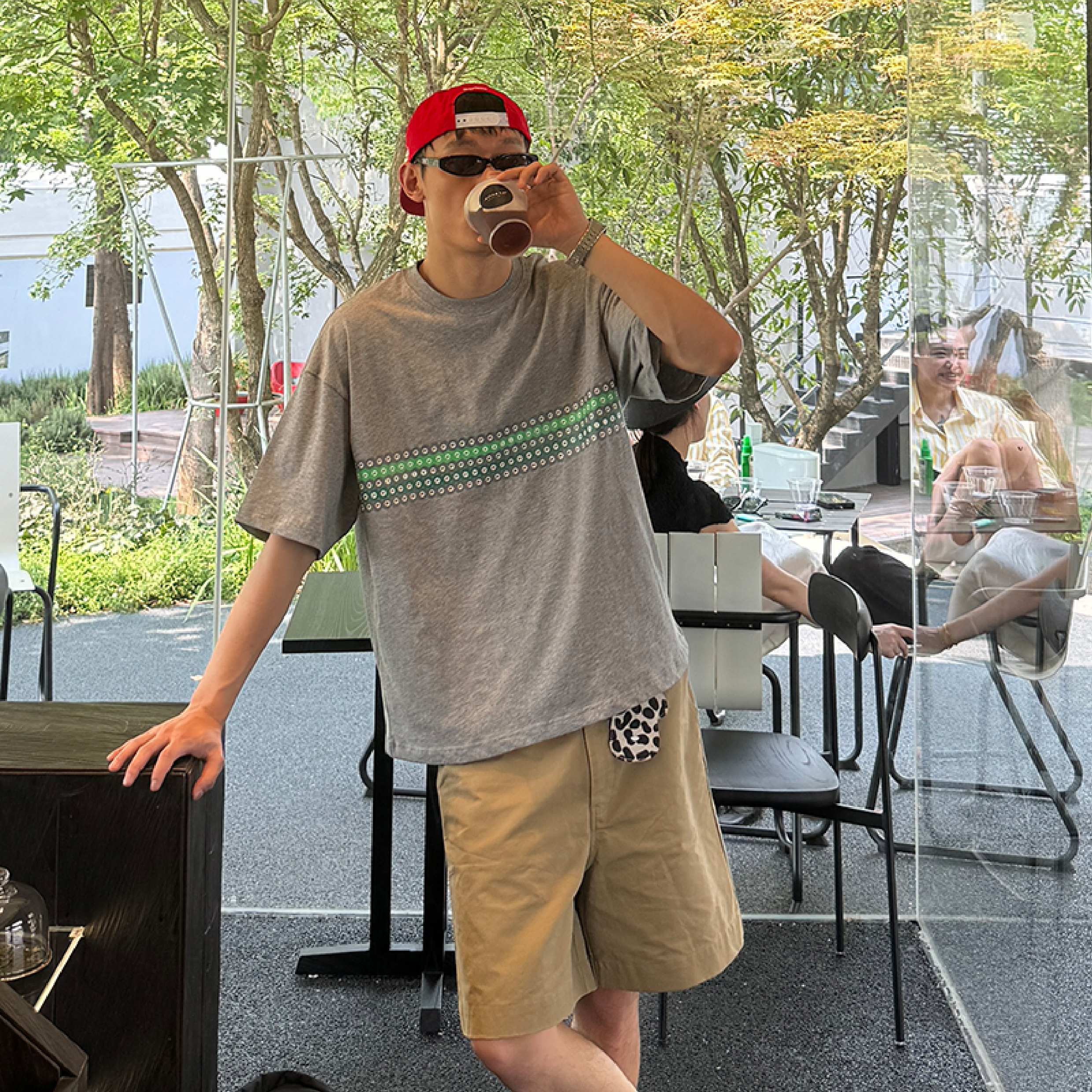 oarism Polka Dot Print 圓點印花短Tee [T132]