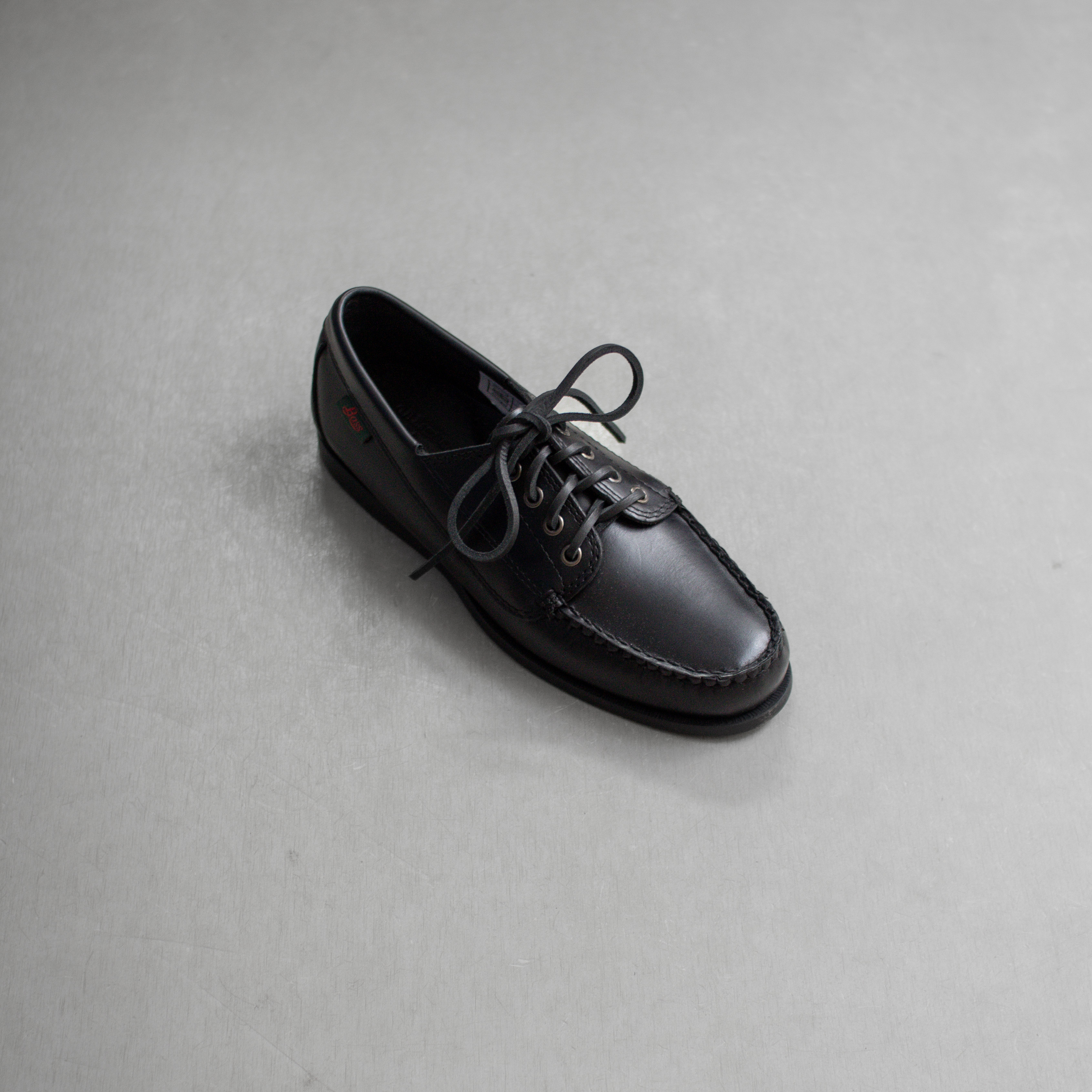 MENS G.H.BASS CAMP MOC JACKMAN 男鞋 黑色 膠底 莫卡辛 帆船鞋