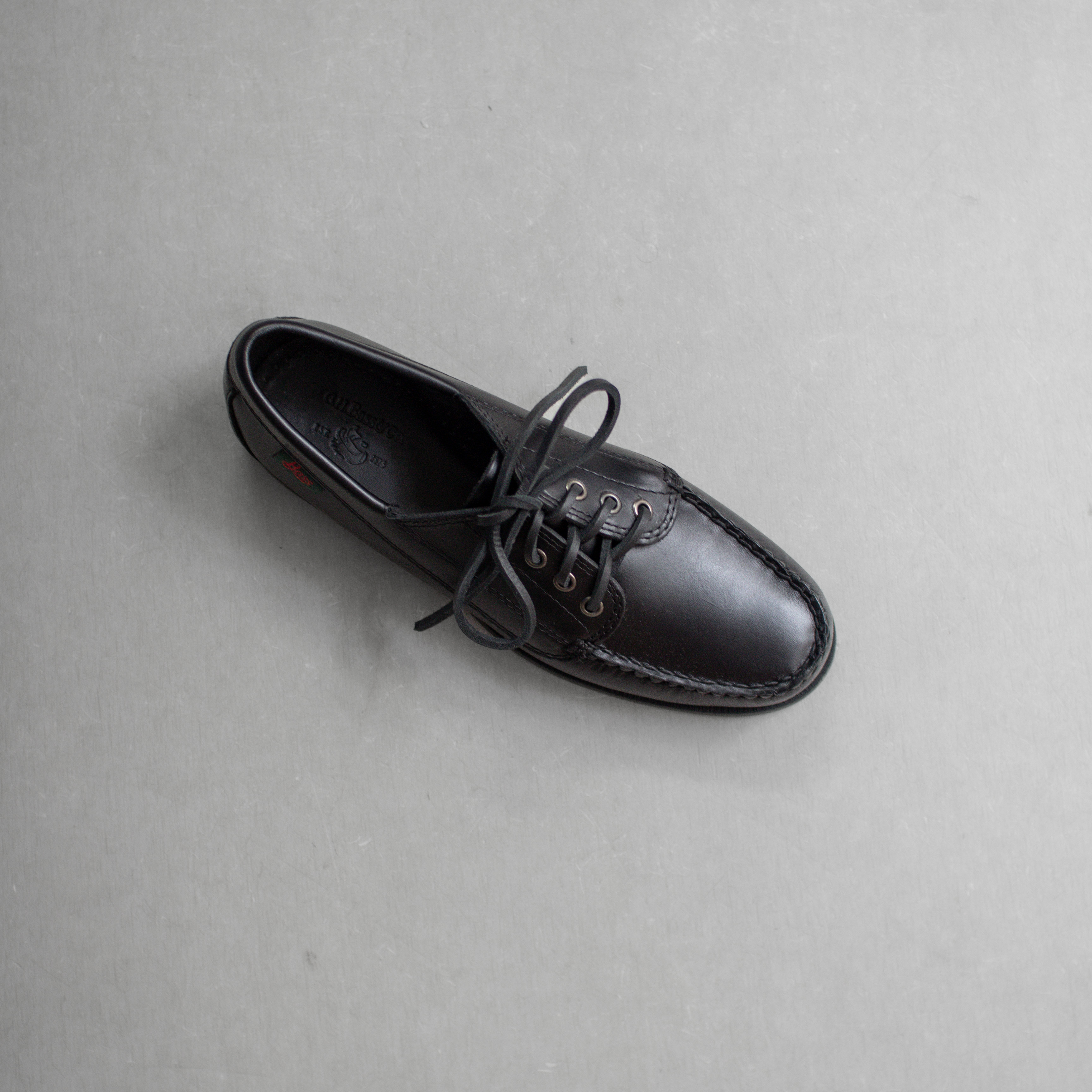 MENS G.H.BASS CAMP MOC JACKMAN 男鞋 黑色 膠底 莫卡辛 帆船鞋