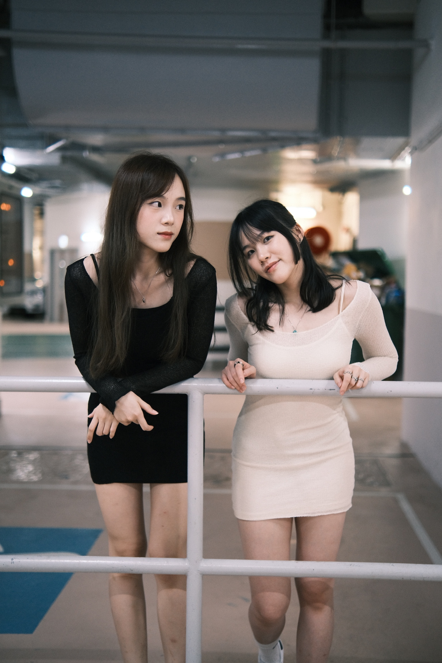 2-pieces 小心機連身裙Set 〈兩色入〉