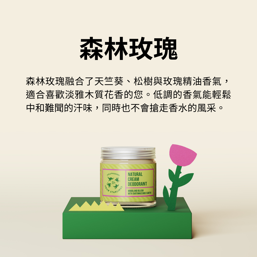 4Starlings 森林玫瑰體香膏
