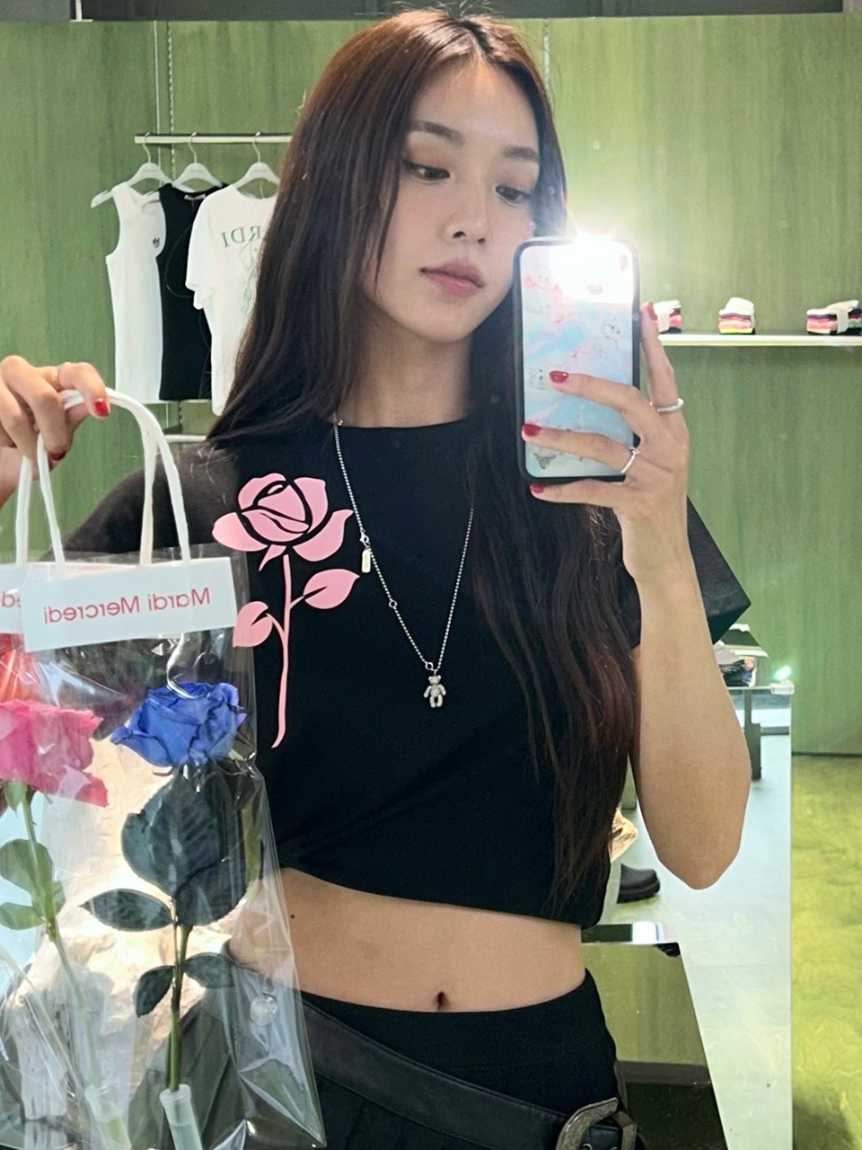 Mardi Mercredi SLIM TSHIRT UNE ROSE