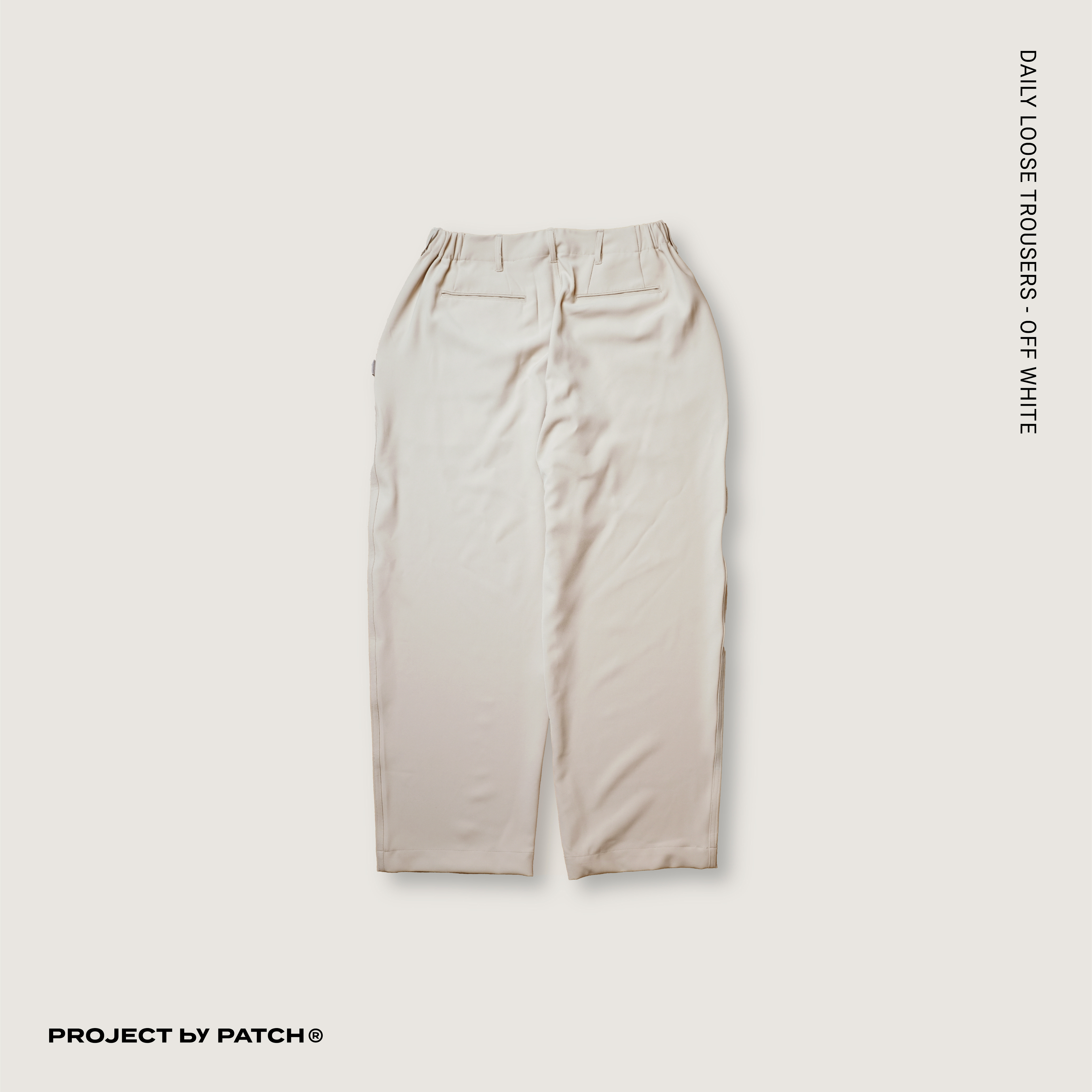 P.B.P -  DAILY LOOSE TROUSERS  - OFF WHITE