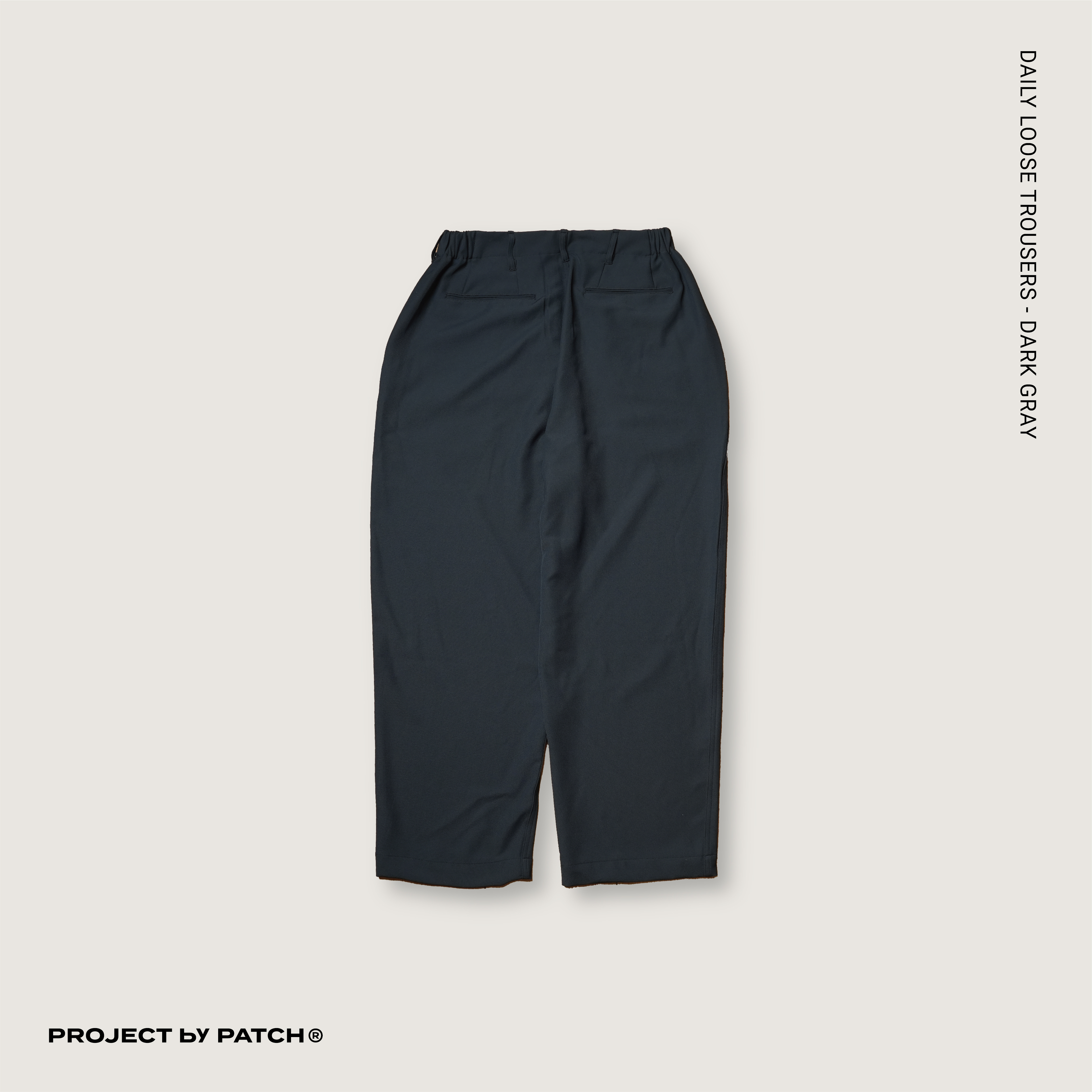 P.B.P -  DAILY LOOSE TROUSERS  - DARK GRAY