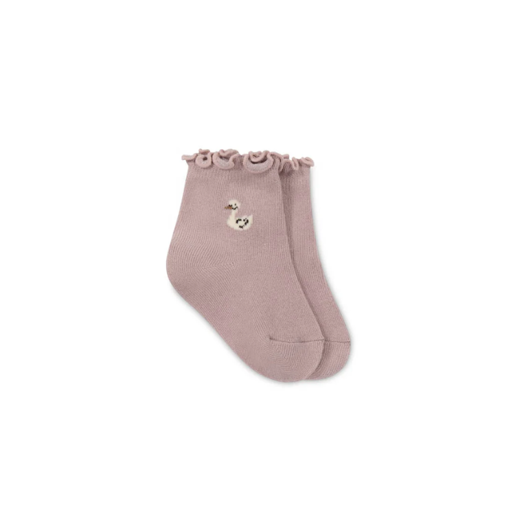 JAMIE KAY│Alison Sock-小鴨短襪．Mauve Shadow