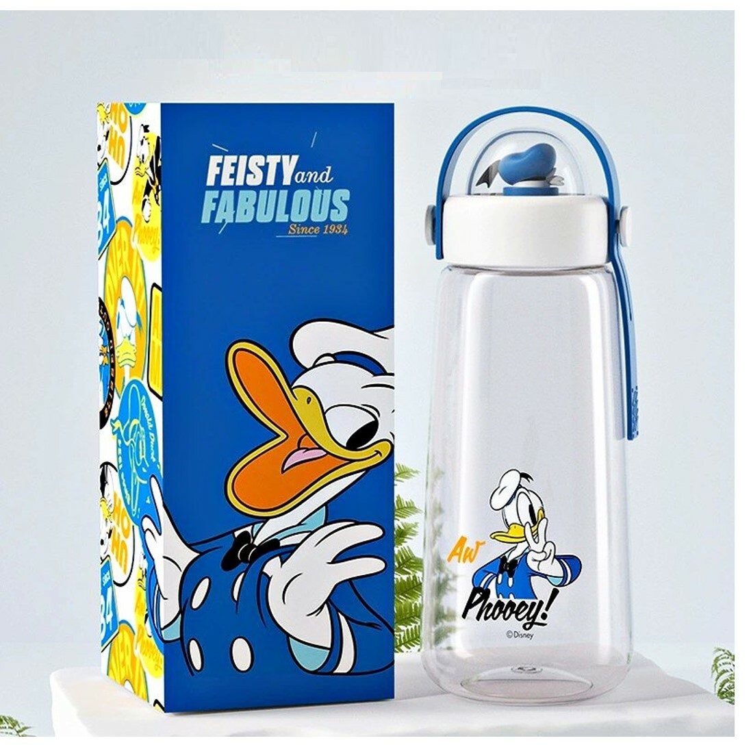 迪士尼唐老鴨 - 便攜式手挽水樽(600ml)