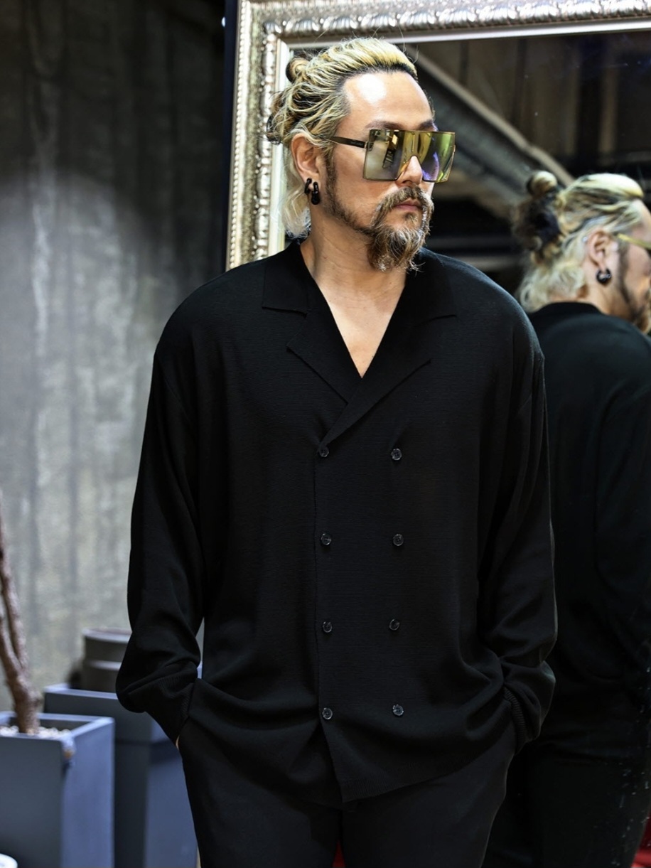 (韓國限時特價)雙排扣針織開衫外套