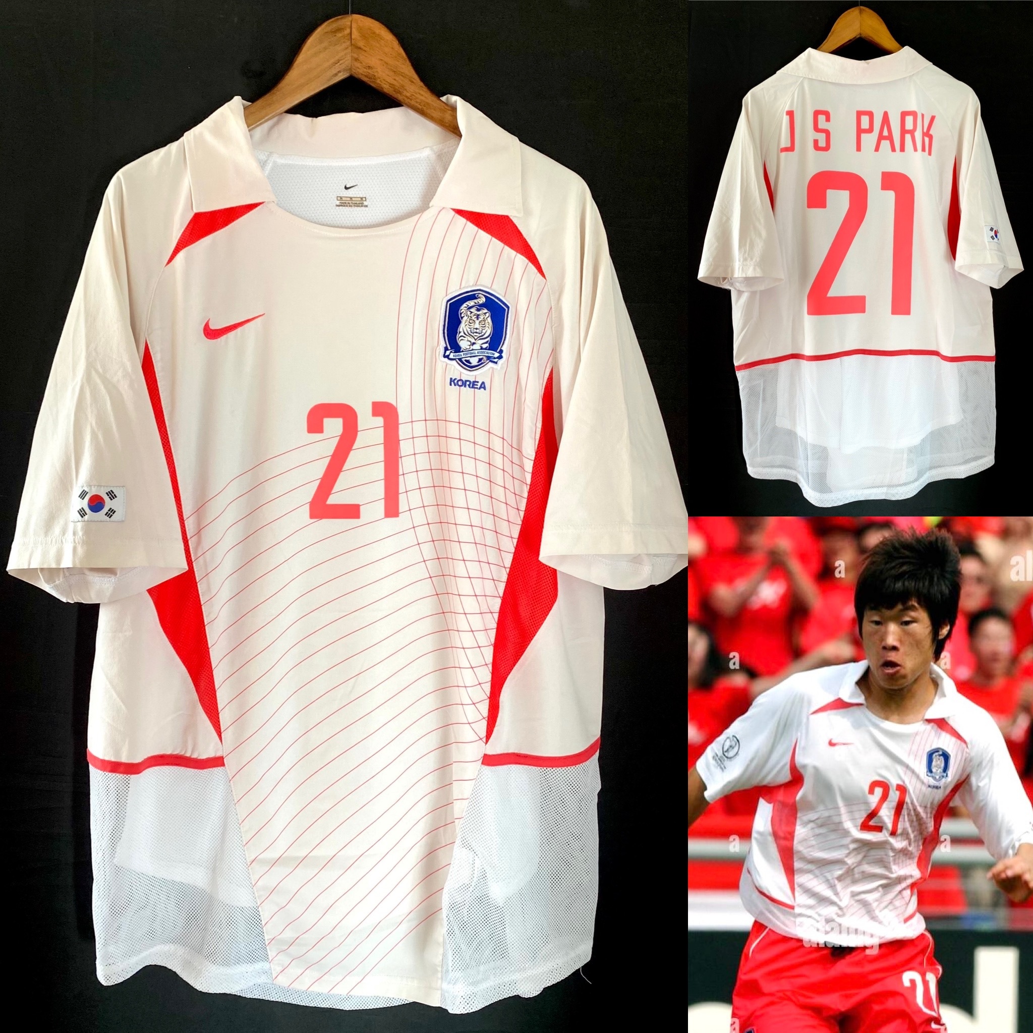 South Korea 2002 Nike Away player issue shirt #21 J S PARK