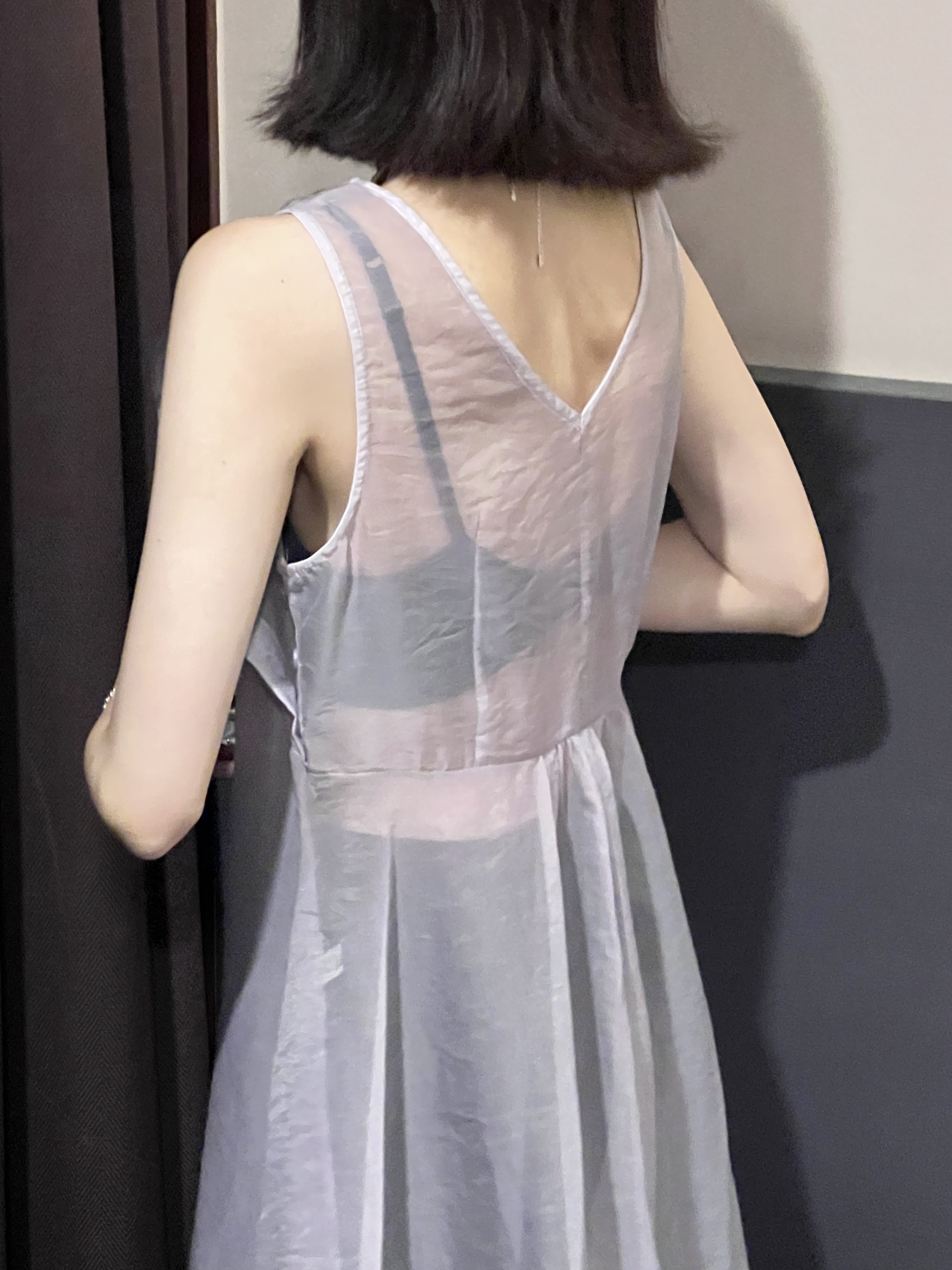 仙女下凡裙擺搖搖背心衣/2色均碼/淺紫