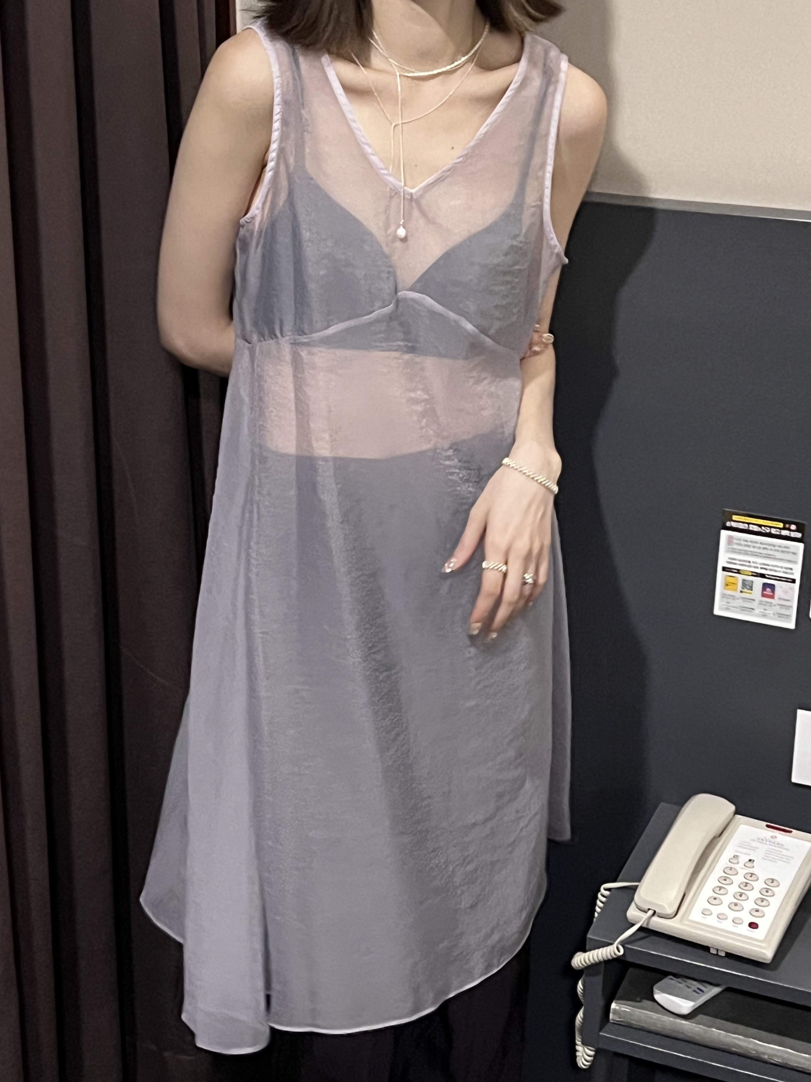 仙女下凡裙擺搖搖背心衣/2色均碼/淺紫