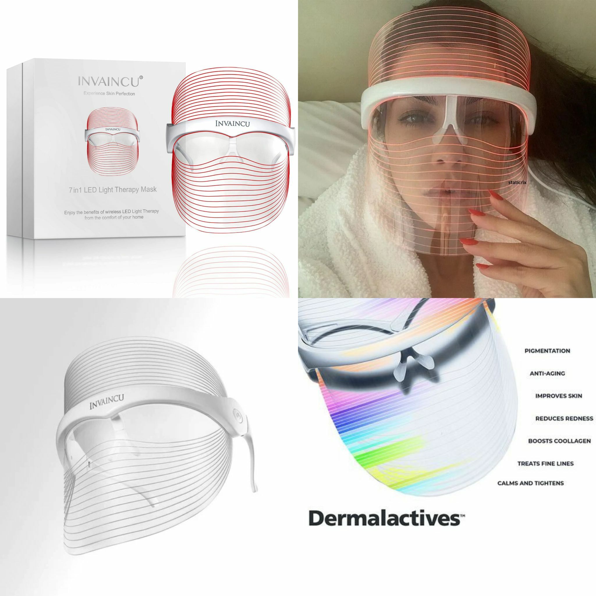 【直播】INVAINCU L061801 光療 LED 7in1 面罩