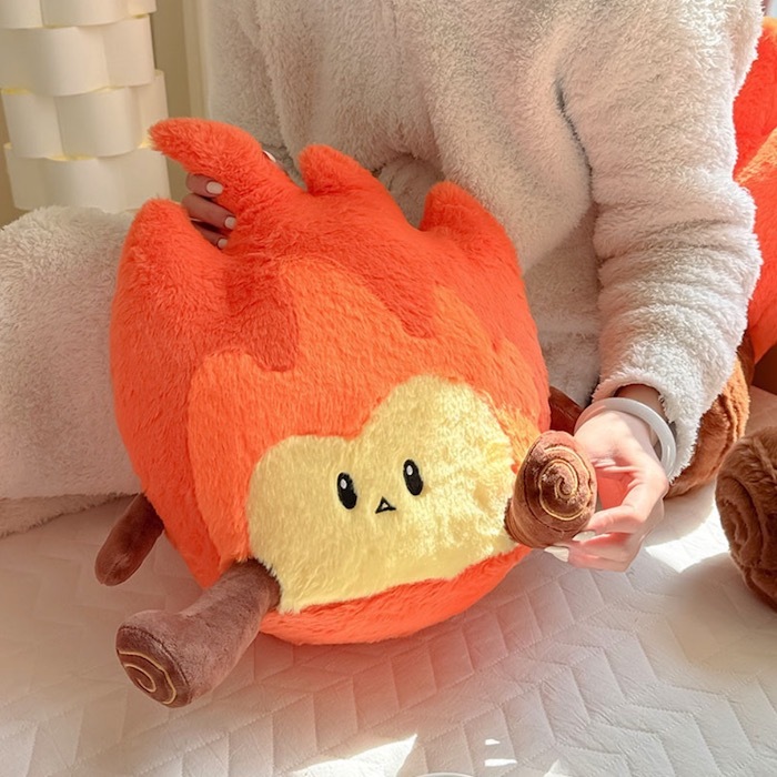 《61893》🔥可愛火焰人系列抱枕與靠腰(多款)