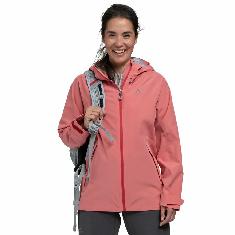 【Schoffel】女2L防水防風連帽外套 / 24SL20-13520-[玫瑰粉、海軍藍]